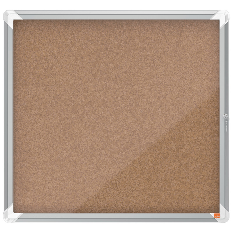 Opslagsskab Nobo Premium kork 6xA4 m/lås indendørs