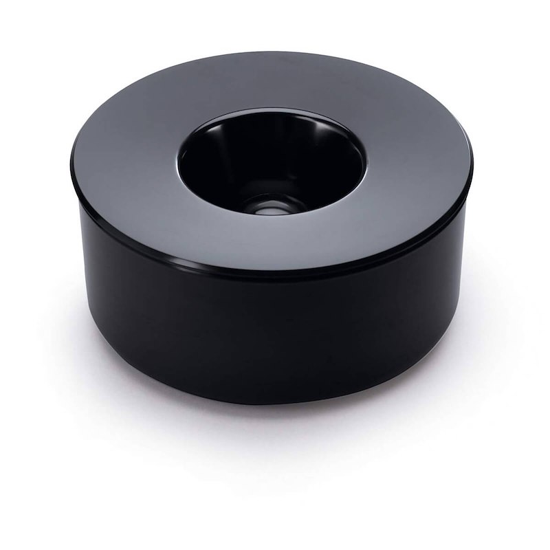 Askebæger Kulan sort Ø125mm 