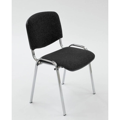 Konferencestol LifeTime Comfort krom stel sort