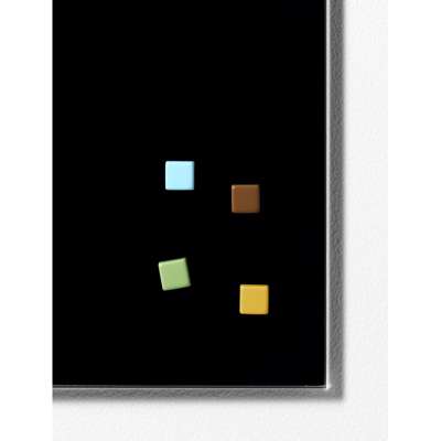 Magnet t/glastavle Naga glas stærk lyse firkantet 4stk/pak