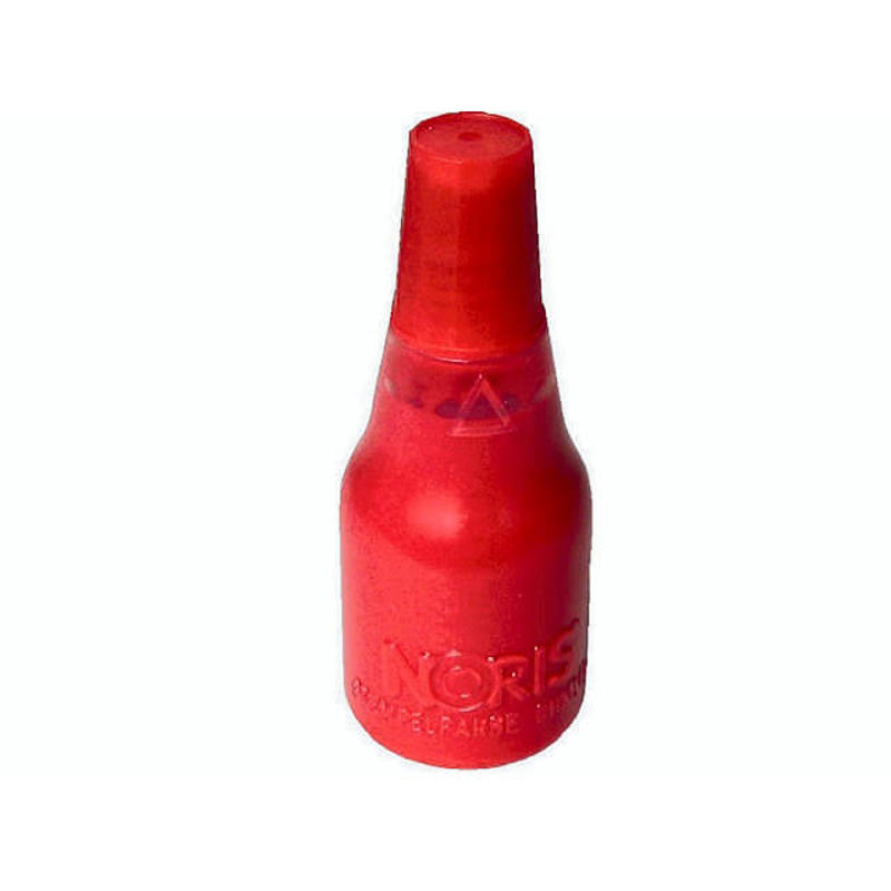 Stempelfarve Noris rød 25ml t/gummi