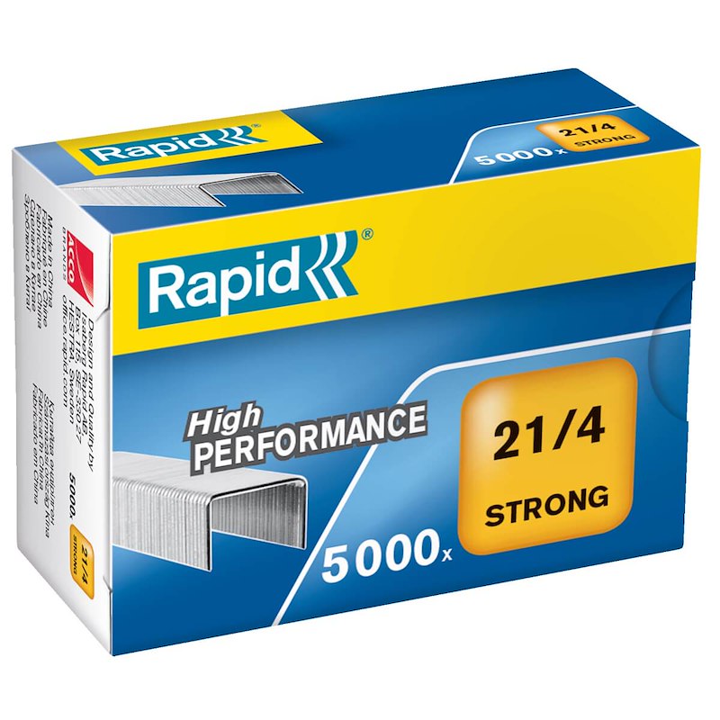 Hæfteklamme galvaniserede Rapid strong 21/4 5000stk/pk
