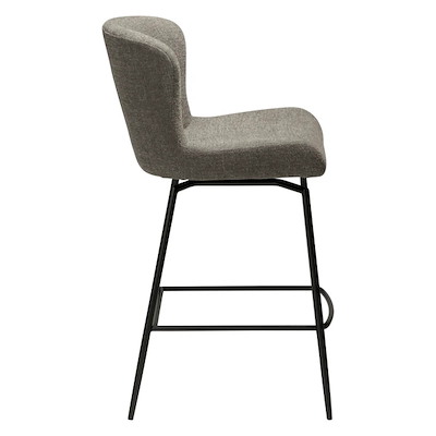 Counterstol Glory pebble earth boucléstof/sort swivelbase