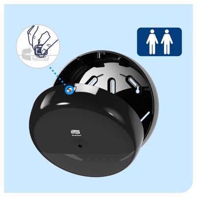 Dispenser Tork SmartOne sort t/toiletpapir 680008