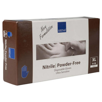 Nitrilhandsker x-large blå pudderfri 100stk/pak