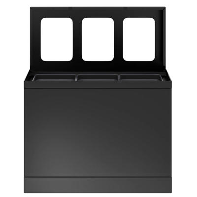 Affaldssystem affaldssortering Bica 830 3x10L m. hjul grå