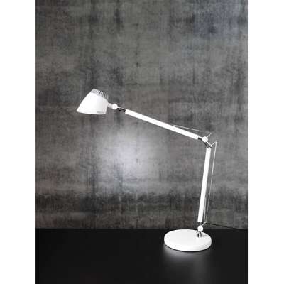 Bordlampe LightUp by Matting Valencia hvid Asym. m/timer