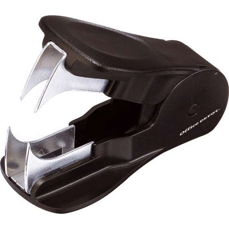 Hæfteklammefjerner blank/sort 