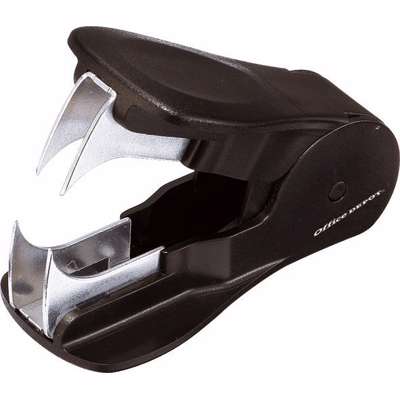 Hæfteklammefjerner blank/sort 