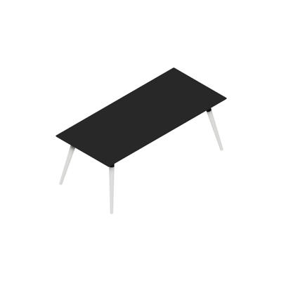 Konferencebord Dencon XL 1927 200x90 HPL sort/hvid