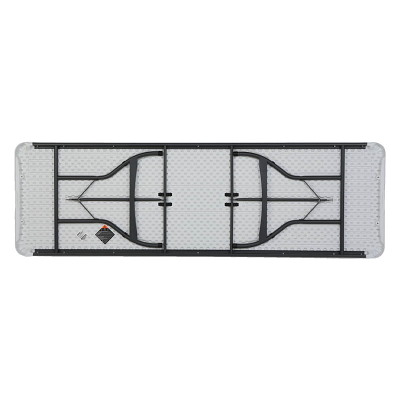 Klapbord LifeTime 245x76 stabelspor hvid