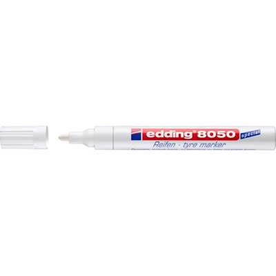 Marker Edding 8050 dæk mærkning 2-4mm hvid