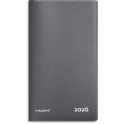 Index Planner månedskalender mørkegrå PP-plast 2026