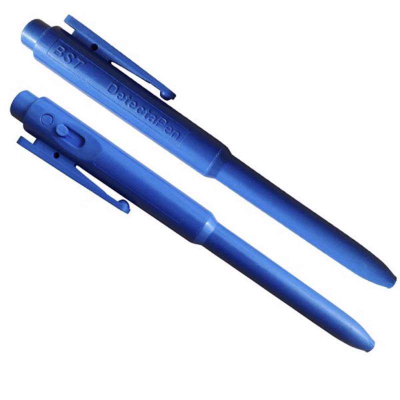 Kuglepen J800 detekterbar blå m. clip