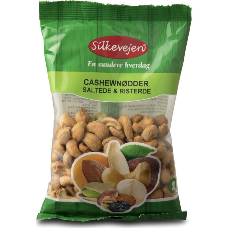 Cashewnødder Silkevejen saltede 200g