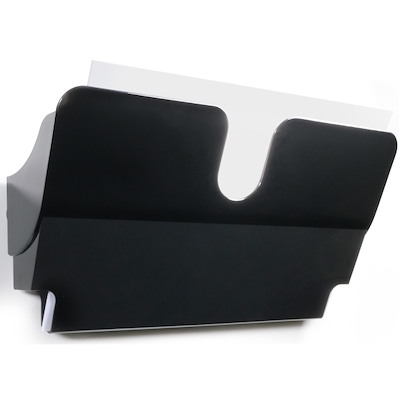 Brochureholder Flexiplus A4 tvær magnetisk sort