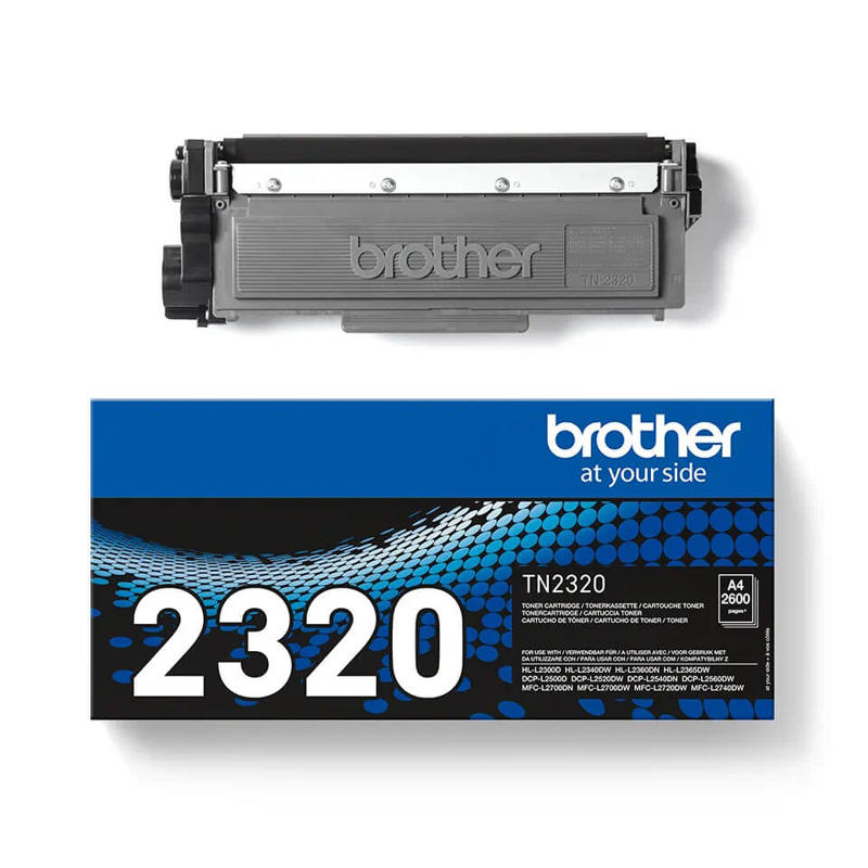 Laserpatron Brother TN-2320 t/2340/2540/2740, sort