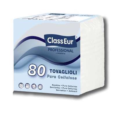 Serviet 3 lags 33x33 cm pk/80 hvid