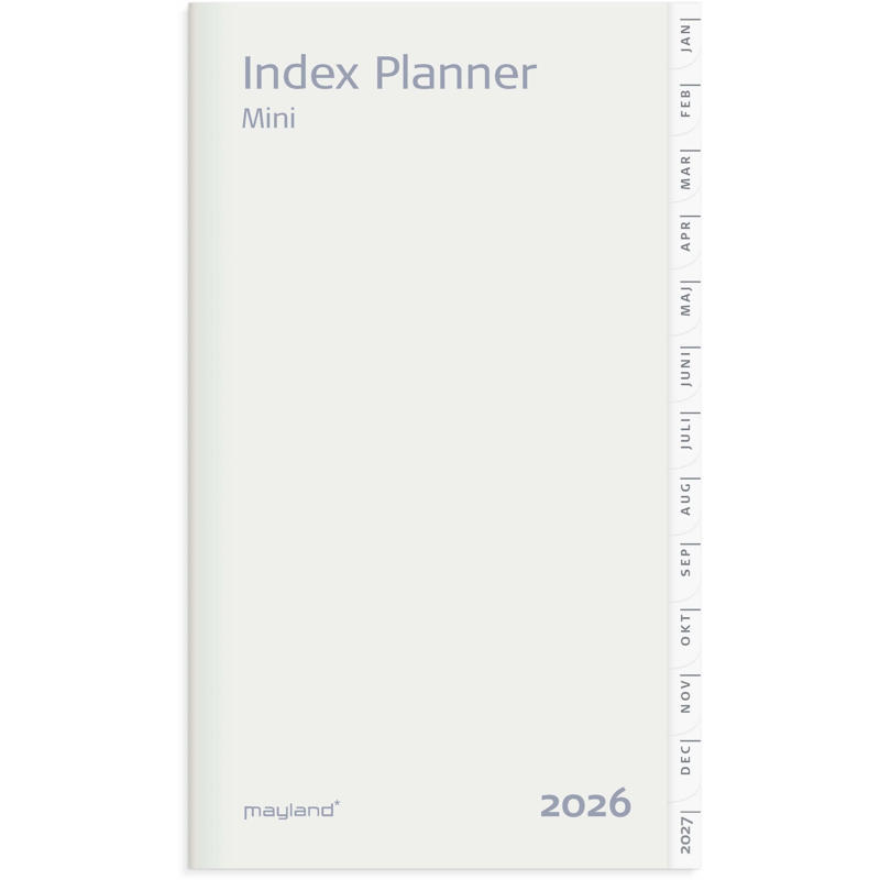 Index Planner mini månedskalender REFILL 2026