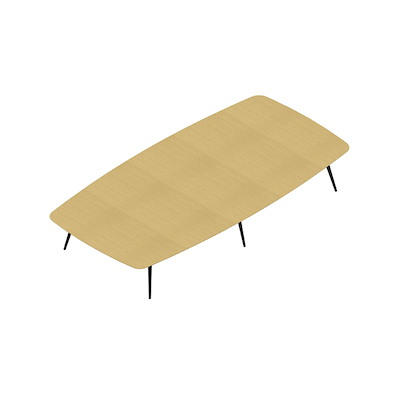 Konferencebord Dencon XL 1906 480x240 HPL eg/sort