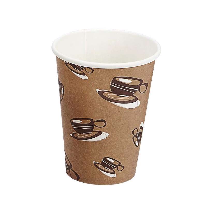 Kaffebæger 12oz 34cl Hot Cup Single Wall pap / 50 stk