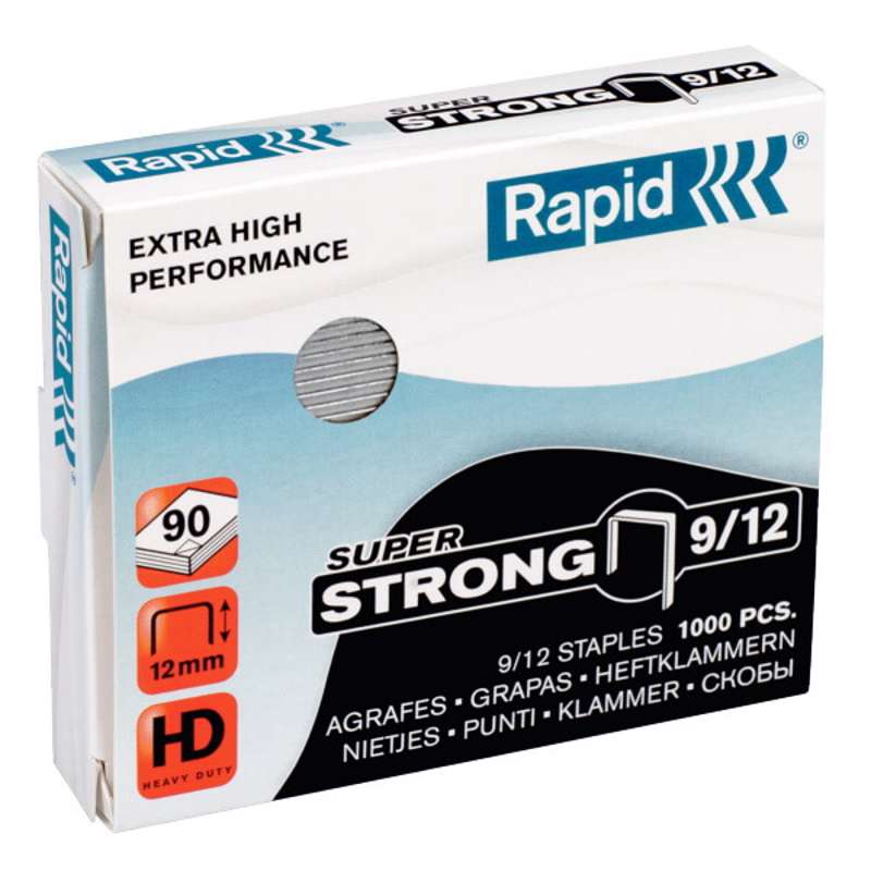 Hæfteklamme 9/12 SuperStrong Rapid pk./1000