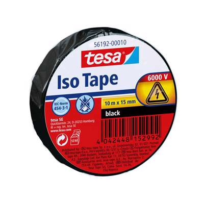 Tape Tesa isolering 15 mm x 10 m sort