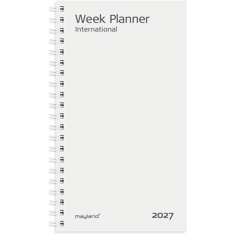 Week Planner 2027 Mayland International tværform REFILL