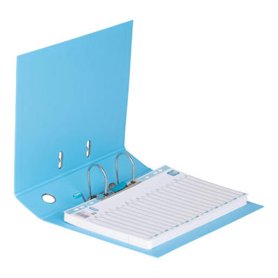 Brevordner ELBA PP A4 lyseblå bred 1414-23