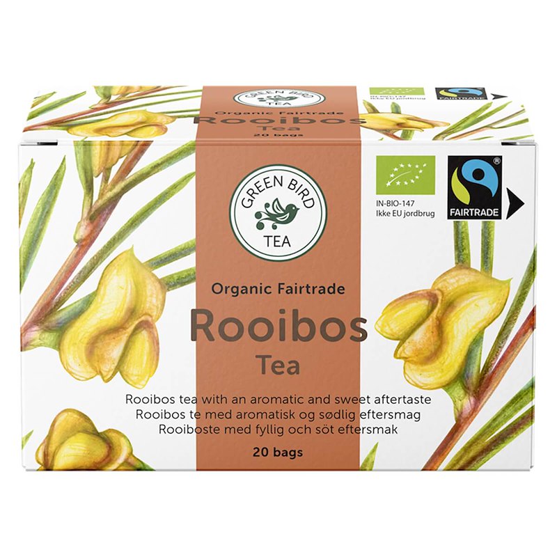 Te Rooibos Green Bird Tea øko Fairtrade 20breve/æsk