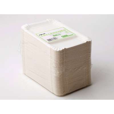 Pølsebakke 130x200mm hvid 250stk/pk