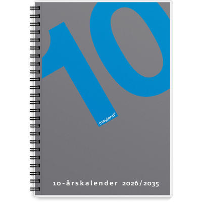 10-årskalender A5 m/illu. 2026