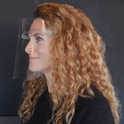 Visir brille heldækkende plast CE mærket