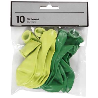 Ballon Creas Ø23 grøn /10 stk.