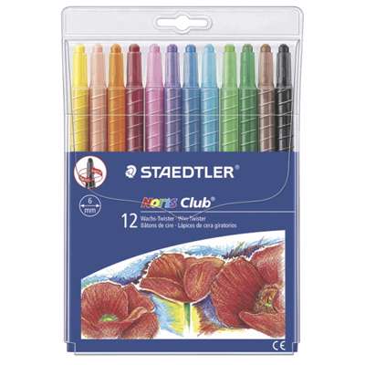 Oliekridt STAEDTLER Noris Club ass. 12stk/pak