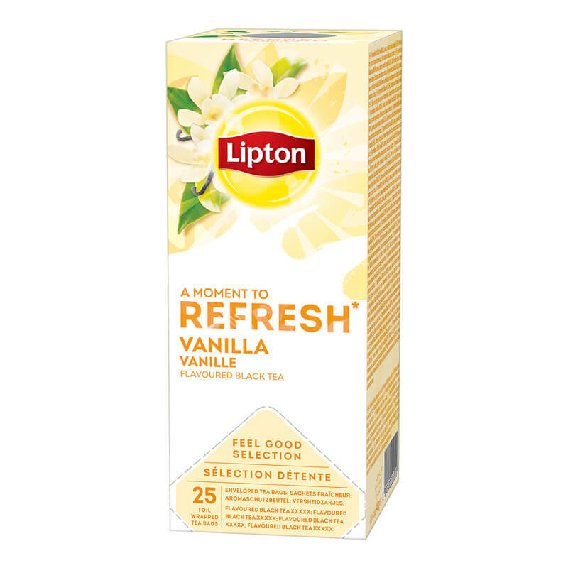 Te Lipton Vanilla 25breve/æsk