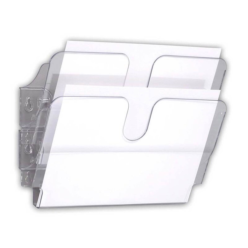 Brochureholder Flexiplus 2 A4 tvær klar