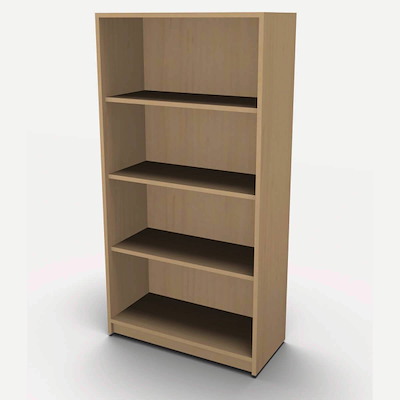 Reol Fumac Jive 4-hylder m/sokkel bøg