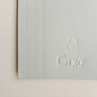 Mappe DKF nr. 103 A4 m/1 klap 801035, grå