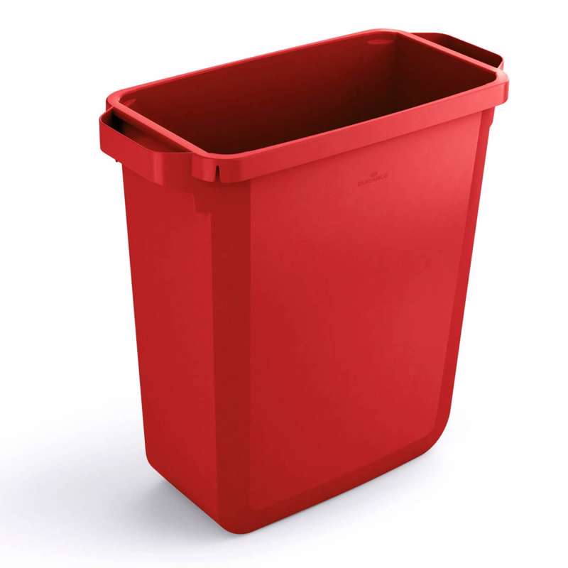 Affaldsspand DURABIN 60l rektangulær rød