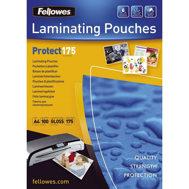 Lamineringslommer A4 175 mic. 216x303mm 100stk/pak