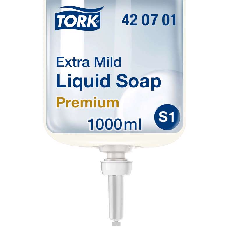 Sæbe Tork Premium S1 hvid Extra Mild S1 1l 420701