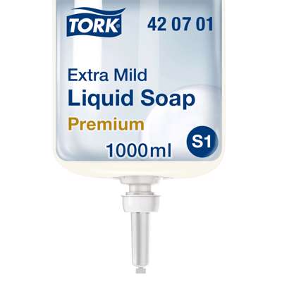 Sæbe Tork Premium S1 hvid Extra Mild S1 1l 420701