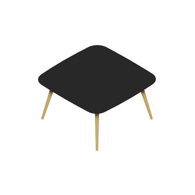 Konferencebord Dencon XL 1911 140x140 HPL sort/eg