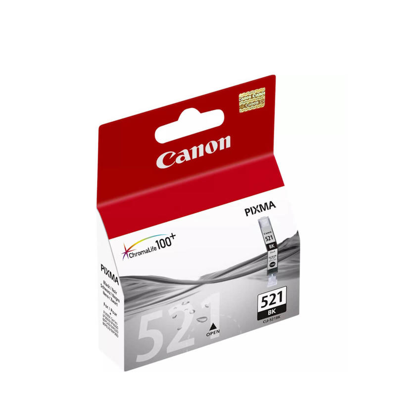 Farvepatron Canon CLI521BK, sort