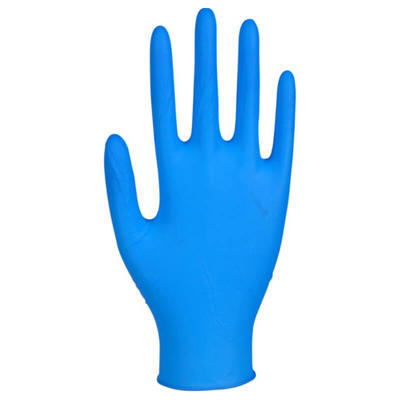 Nitrilhandsker x-large blå pudderfri 100stk/pak
