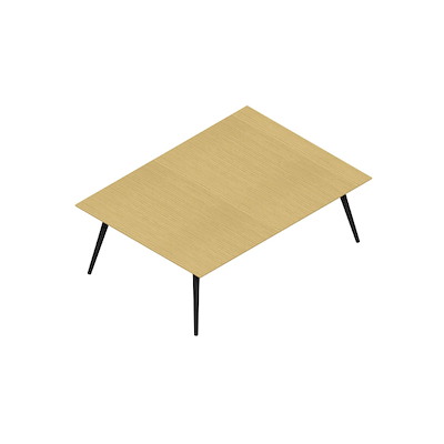 Konferencebord Dencon XL 1915 220x160 HPL eg/sort