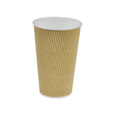 Kaffebæger 16oz Natur Line Ripple Wall pap 25stk 45cl