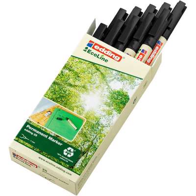 Marker Edding 25 EcoLine sort perm. 1mm rund
