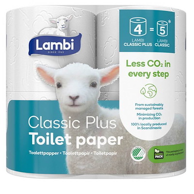 Toiletpapir Lambi Plus Classic 3-lags 25,2m /28 rl.